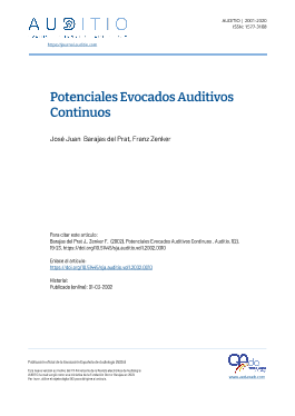 Portada Auditio. 