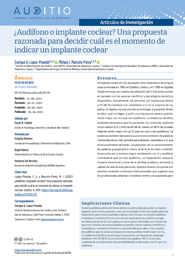 Portadilla Auditio e120